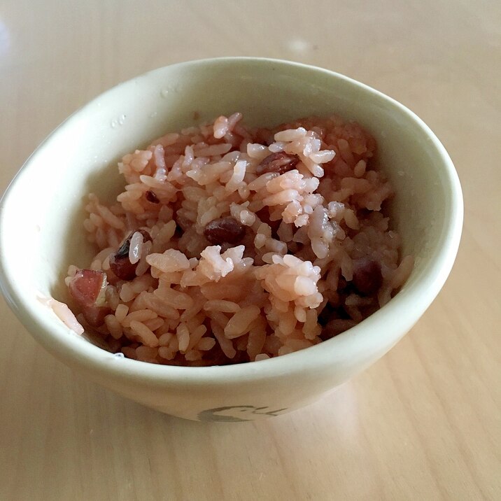 切り餅で簡単お赤飯